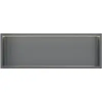 Guido Gusto Gun Metal RVS Inbouwnis 30x90x7cm met LED verlichting