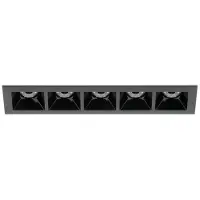 Lombardo Kura X5 Inbouwspot Buiten 52° | Black | 2700 K IP65