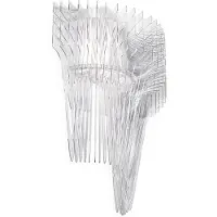 Slamp Design wandlamp Aria, dimbaar, helder / transparant, Woon-/ Eetkamer, Kunststof, Design, Wandlamp design