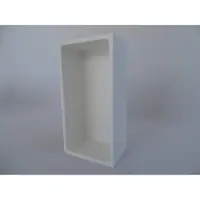 Boss & Wessing Inbouwnis BWS Solid Alcove Gesloten Solid Surface 30x15 Mat Wit