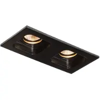 Boss & Wessing Inbouwspot BWS Kiana 2 LED 2-Lichts 20x10x9 cm 575Lm 7W Zwart