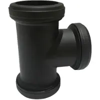 Riko UniMatch buisverbinder T-stuk 32 mm mat zwart