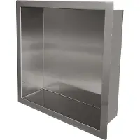 Wiesbaden Inbouwnis BWS Jane 30x30x7 cm Gunmetal