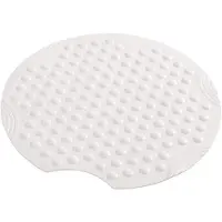Boss & Wessing Antislip Douchemat BWS Ludo 55 cm Rond Wit
