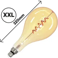 TINT Müller Licht white LED lamp E27 4,9 W goud , dimbaar, Glas
