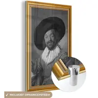 MuchoWow Glasschilderij 40x60 cm - Schilderij acrylglas - Kunstwerk - Oude meesters - Lijst - Goud - Foto op glas - Schilderijen