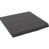 vidaXL Wastafelblad 40x40x(2-4) cm behandeld massief hout donkerbruin