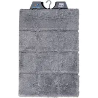 Wicotex Badmat 60x90 ruit grijs