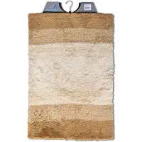 Wicotex badmat 60x90 regenboog beige wit