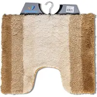 Wicotex toiletmat regenboog beige wit 50 x 60 cm