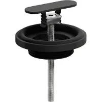 Clou (New)Flush/First afvoerplug en sifon aansluiting, mat zwart