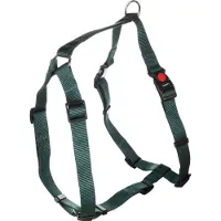 Flamingo Ziggi H-harnas - Harnas Honden - H-harnas Ziggi Donkergroen Xl 70-110cm 25mm - 1st - 138030 - 1st