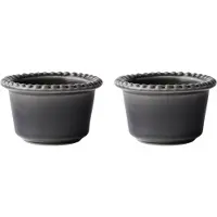 PotteryJo Daria Kom 12 Cm Pak Van 2 Clean - Mengkommen Aardewerk Grey - 2024304S-0391