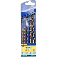 Irwin Multimateriaalboren SET 5/5.5/6/8/10mm - 10501939