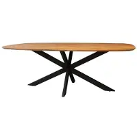 Hoyz eetkamertafel arhus solid 215cm acaciahout 6 personen