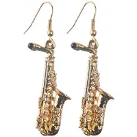 Aim Music Gifts - Oorbellen altsax verguld