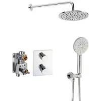 Ben Lavion 250 inbouw regendoucheset met 4 straalsoorten Ø25cm chroom