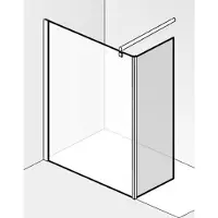 Saqu Modulo inloopdouche met zijwand incl. antikalk 110x30x210cm chroom