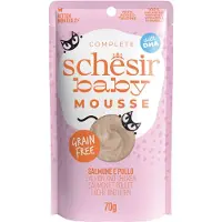 Schesir 12x Baby Kitten Mousse Zalm 70 gr