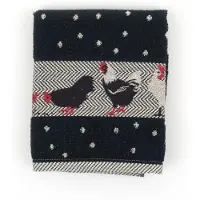 Bunzlau Castle Keukendoek Chickens Zwart