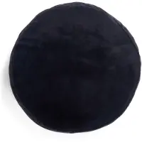 Essenza Sierkussen Mads Furry Rond Nightblue (45 cm)
