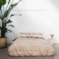 Snurk Dekbedovertrek Twirre Sand Beige Flanel-200 x 200 / 220 cm | 2-Persoons