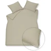 Vandyck Dekbedovertrek Washed Cotton Stone Katoen-140 x 200 / 220 cm | 1-Persoons