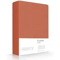 Romanette flanel laken rooibos 240x260