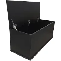 Vdd Opbergkist - 100x40x40 cm – Speelgoed- en Dekenkist – Zwart