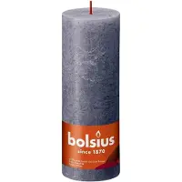 Bolsius Stompkaars Rustiek Shine Paars 85 Uur D 6,8 H 19 Cm