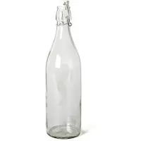 Gerimport Beugelfles - 6 stuks - weckfles met beugeldop - 1 liter - Decoratieve flessen