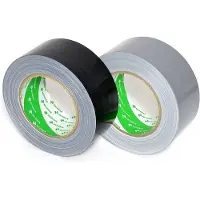 Nichiban - Duct tape - 50mm x 25m - Zwart / Zilver - 2 pack