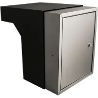 Stoer! Doorvoerkast Berlijn 40-55 Zwart/Inox - 45004230