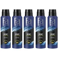 Fa Deospray - Sport - Deodorant - 5x 150 ml - Voordeelverpakking