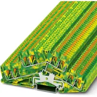 Phoenix Contact 3210611 Klem 2-etages 5.2 mm Push-Lock-veeraansluiting Toewijzing: Dubbel Groen, Geel 50 stuk(s) Piece