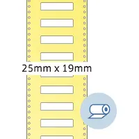Herma Rol etiketten thermotransfer 25x19 mm wit papier licht glanzend 5000 st.