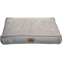 Topmast Velours Soft Serie - Hondenkussen - Zilvergrijs - Maat XL - 116 x 84 cm - Hondenbed - Hondenkussens - Honden Ligbed