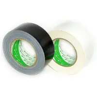 Nichiban - Duct tape - 50mm x 25m - Zwart / Wit - 2 pack