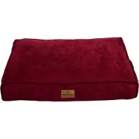 Topmast Velours Soft Serie - Hondenkussen - Bordeaux - Maat L -97 x 68 cm - Hondenbed - Hondenkussens - Honden Ligbed - Fluweel - Velvet
