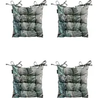 Madison - Zitkussen - Universeel - 4 stuks - 46 x 46cm - Scott - Grijs