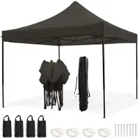 LifeGoods Partytent - 3x3 m - Easy Up - Antraciet