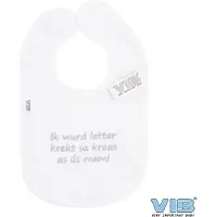 Vib - Slabbetje Luxe velours - Fries - Ik wurd letter krekt sa kreas as ús mem - Babykleertjes - Slabbetjes - zwangerschap aankondiging - baby aankondiging