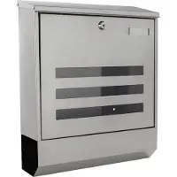 Rottner Brievenbus Mara - RVS - 40x35x12cm - Krantenvak