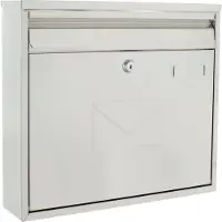Rottner Brievenbus Magda - RVS - 32x36x8cm - invoer voor een achter mogelijk