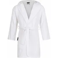 Badrock Kinderbadjas wit - capuchon badjas kind - 100% katoenen badjas kind - badjas kinderen - badjas meisjes - badjas jongens - - 6-8 jaar