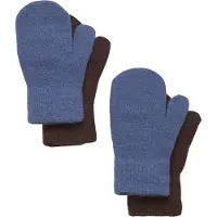CeLaVi Wanten - Wol/Nylon - 2-pack - China Blue - - 3-6 jaar - Wanten