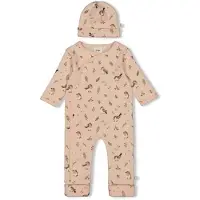 Feetje geschenkset boxpak + muts met all over print roze Meisjes Stretchkatoen Ronde hals - maat 74