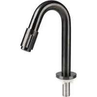 Differnz Fonteinkraan gebogen 19cm gun metal