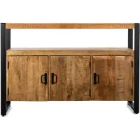 Benoa Britt 3 Door Sideboard 135 cm (Naturel, 135x90x45cm)