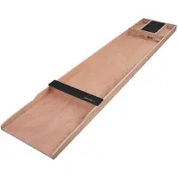 No Brand Sjoelbak 200 cm - Wedstrijdsjoelbak - Inclusief 30 Sjoelstenen - Zwart - Limited Edition